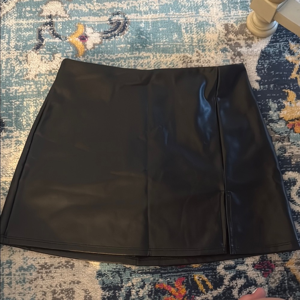 Altard State Leather mini skirt